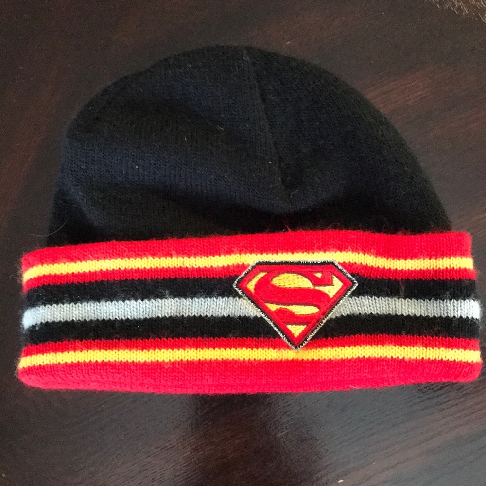 Superman knit hat